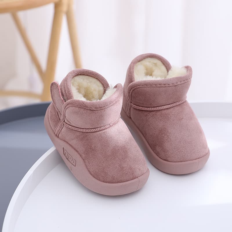 Children's snow boots plus velvet thickened warm bottom baby winter shoes boys big cotton shoes little girl cotton boots wholesale 4