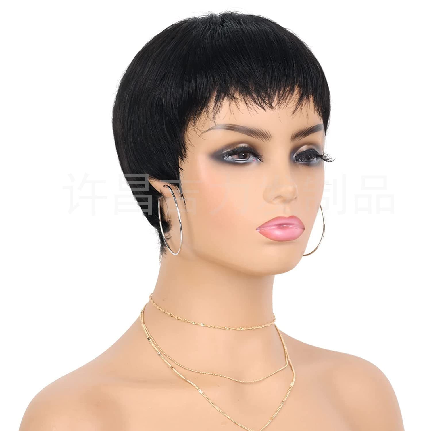 European and American Foreign Trade Wigmine Machine Real Pixie Cut Human Hair 4