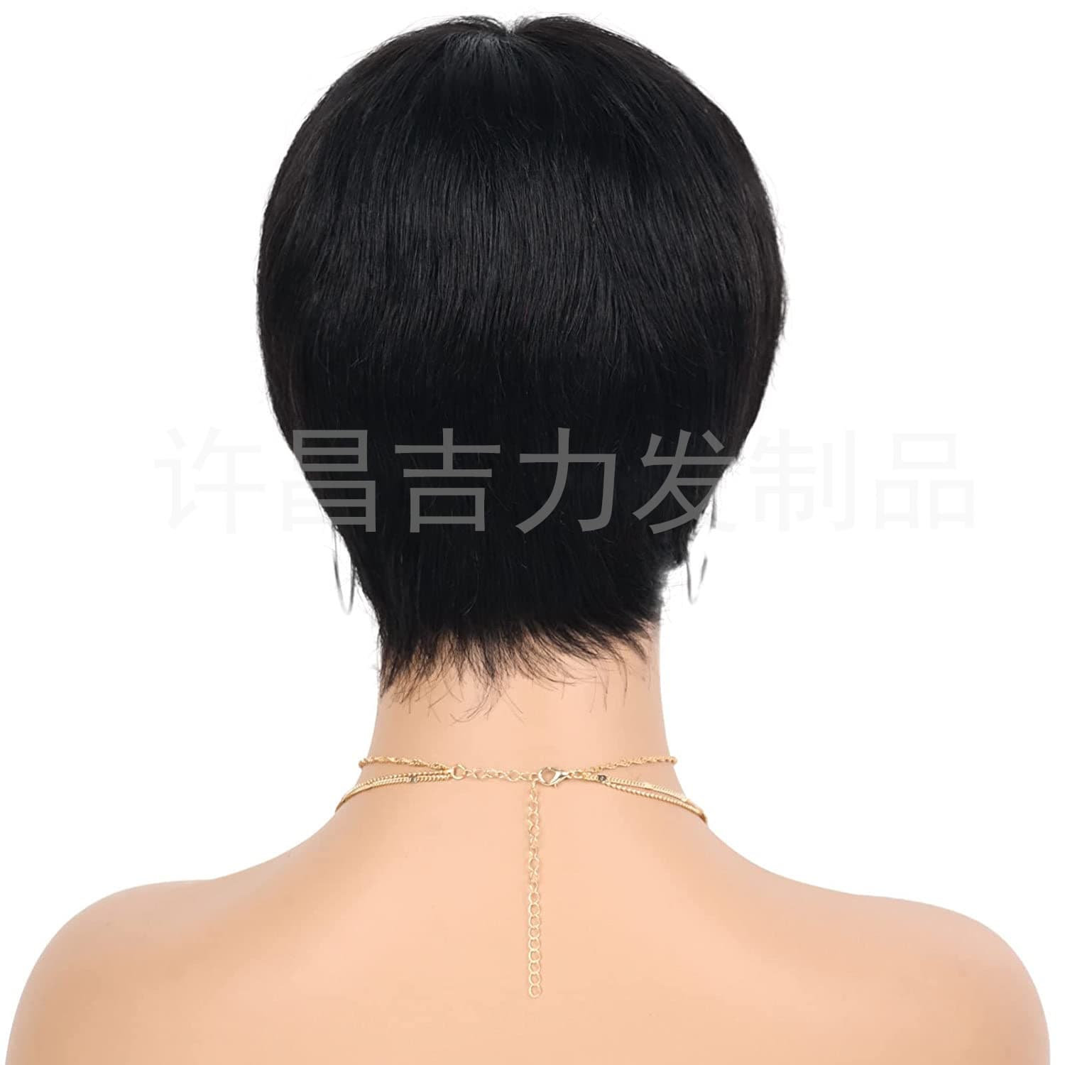 European and American Foreign Trade Wigmine Machine Real Pixie Cut Human Hair 5