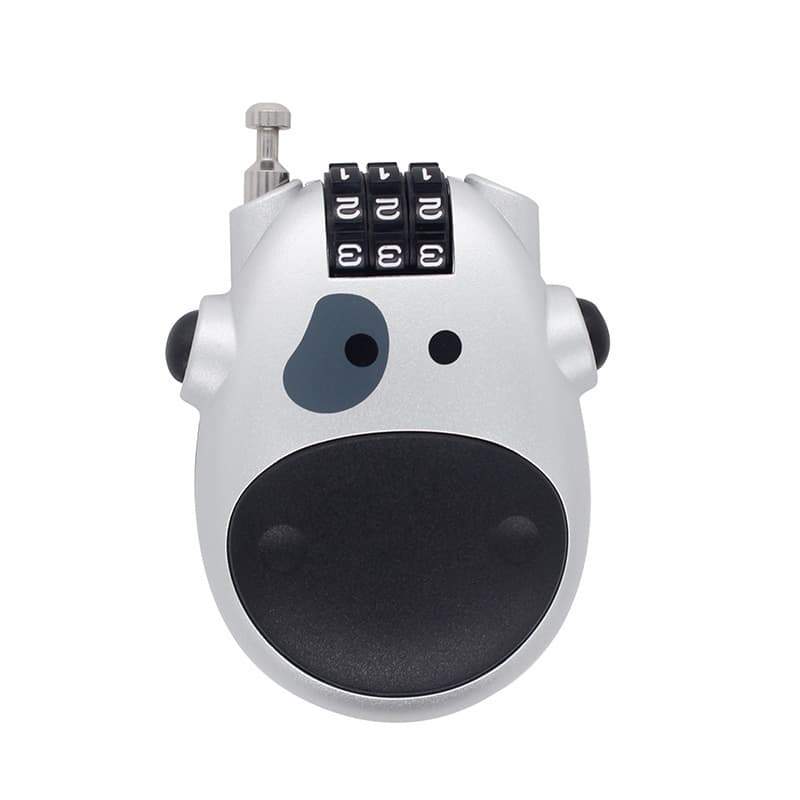Helmet, telescopic steel wire, electric luggage bike, car protection, anti-theft, clips included 5
