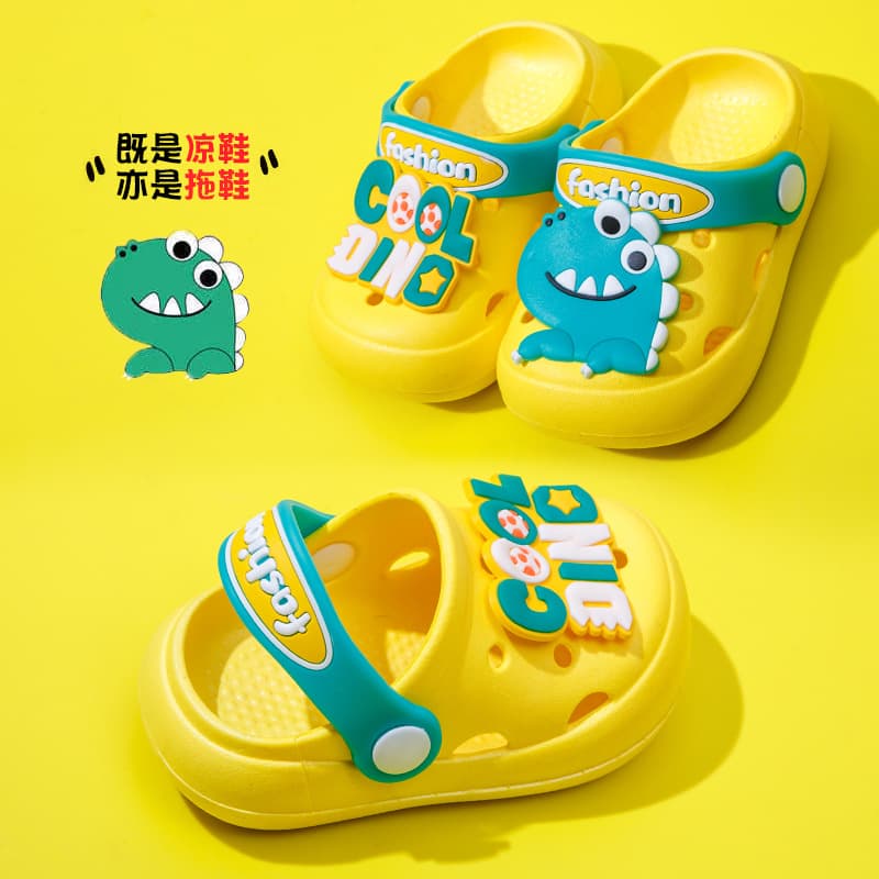 Children's cartoon non-slip summer slippers for boys, with little bears, soft sole 3