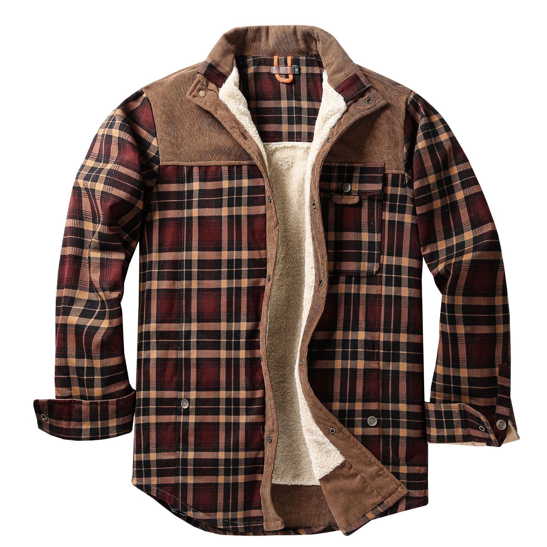 (Cross-border trading), shirt, fleece keep warm cotton jacket, Amazon, plus size 2