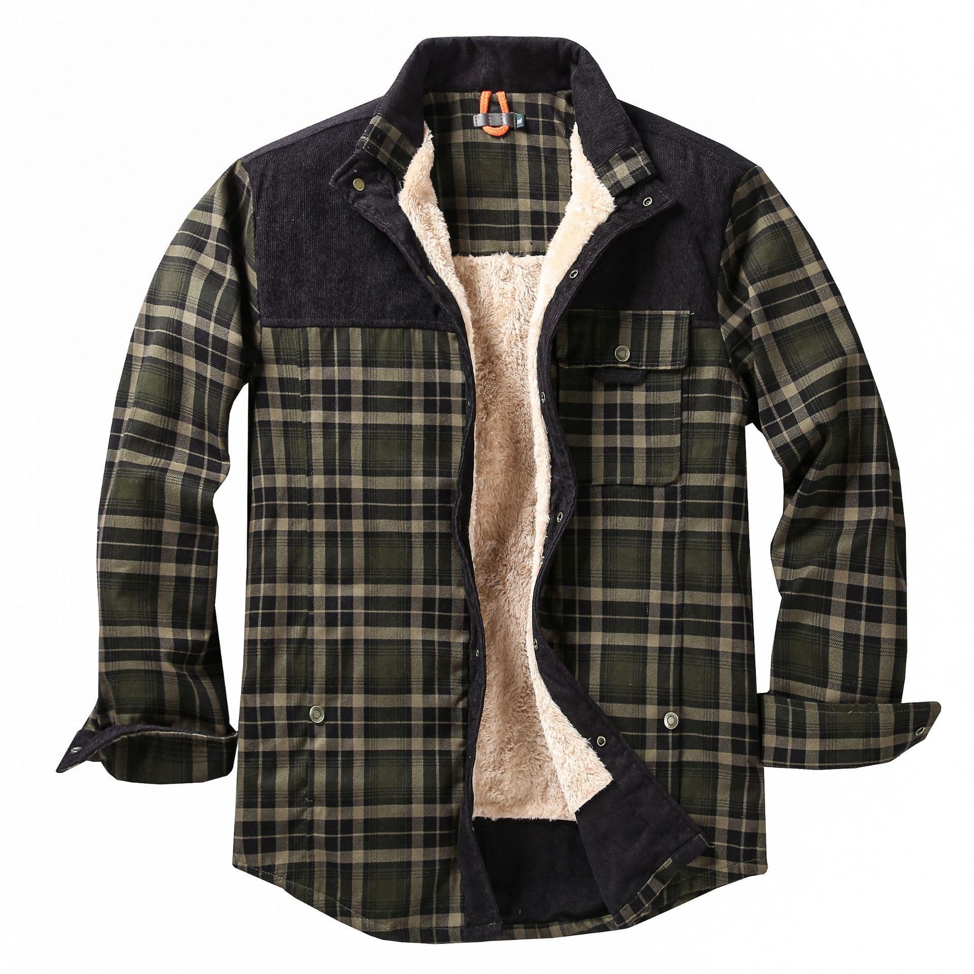 (Cross-border trading), shirt, fleece keep warm cotton jacket, Amazon, plus size 4