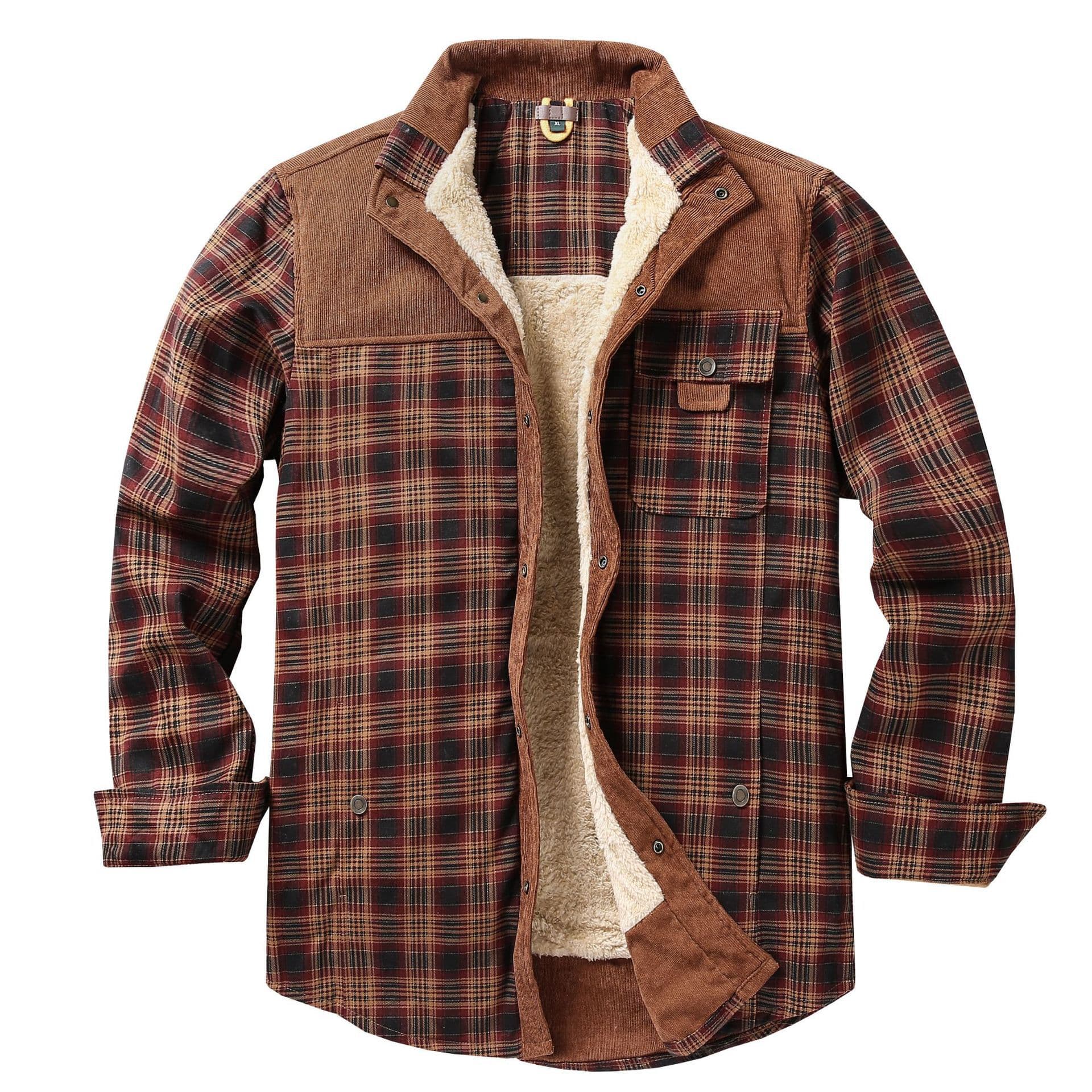 (Cross-border trading), shirt, fleece keep warm cotton jacket, Amazon, plus size 1