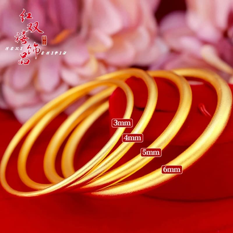 Women's bracelet, golden gold bracelet, does not fade 3