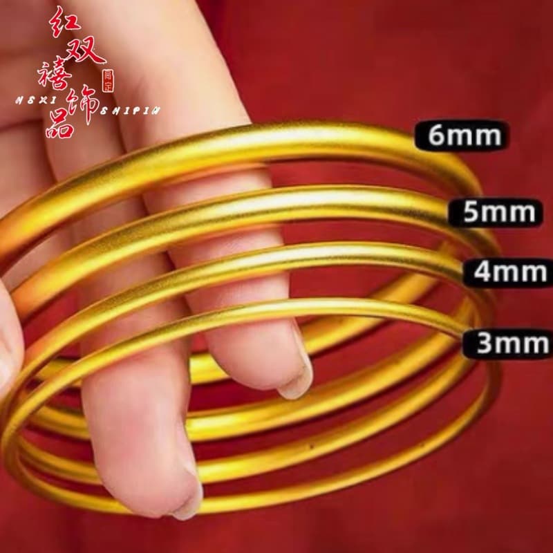 Women's bracelet, golden gold bracelet, does not fade 1