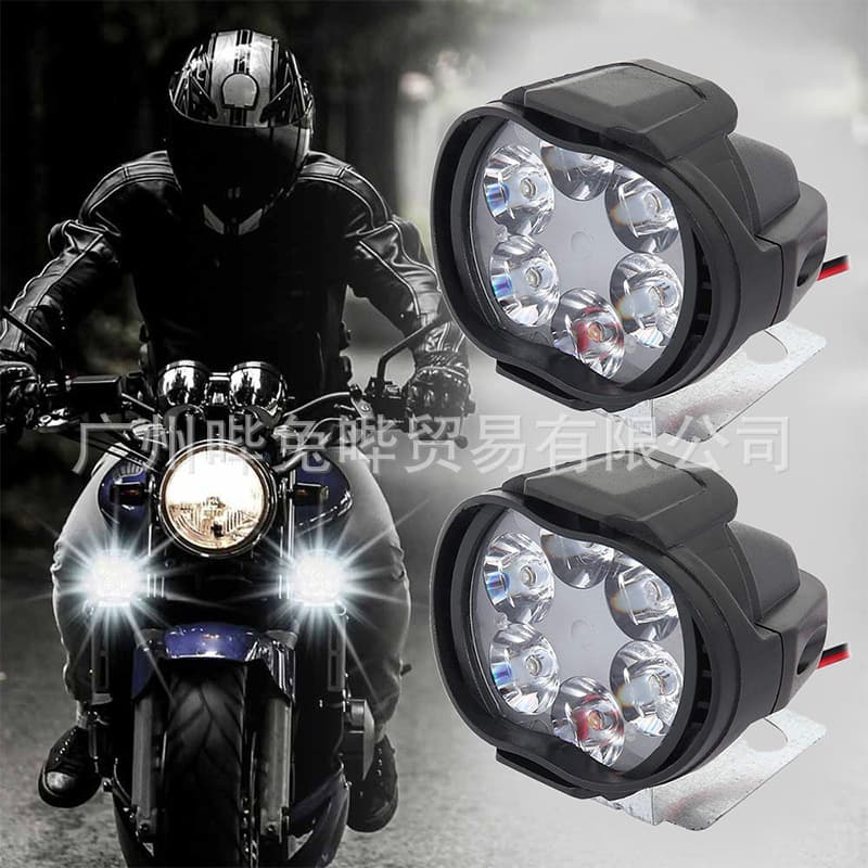 Electric car, LED auxiliary universal lights