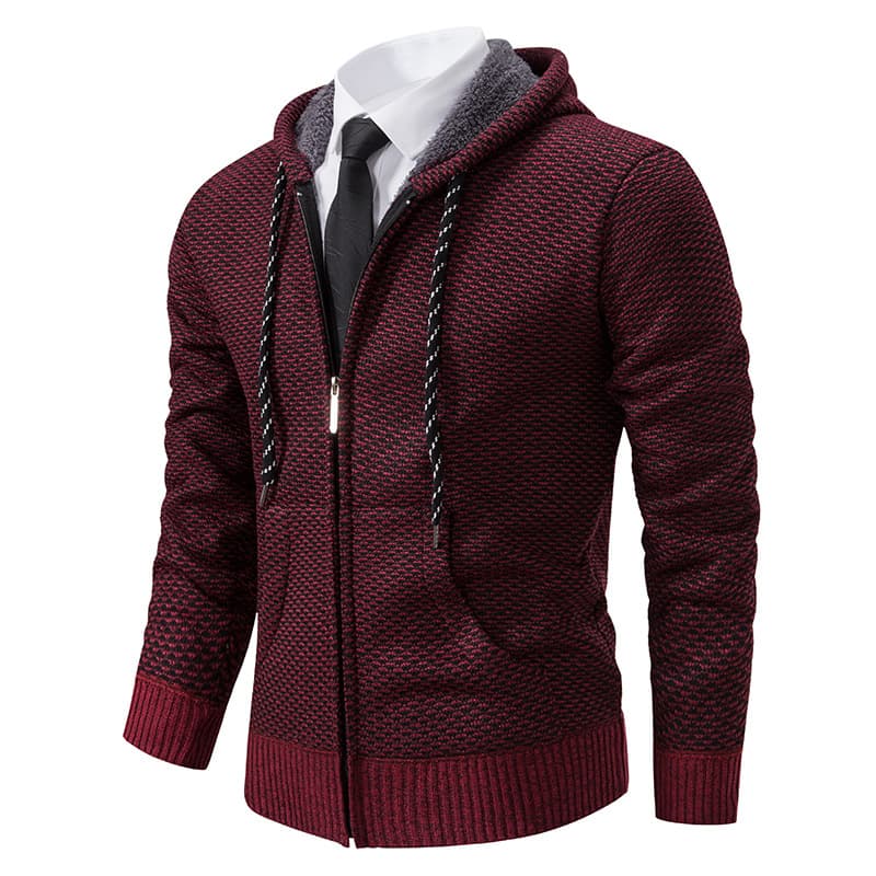 Knitted velvet sweater, cardigan, warm long-sleeve, hoody, oversize 2