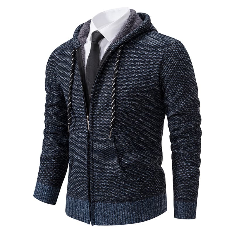 Knitted velvet sweater, cardigan, warm long-sleeve, hoody, oversize 4