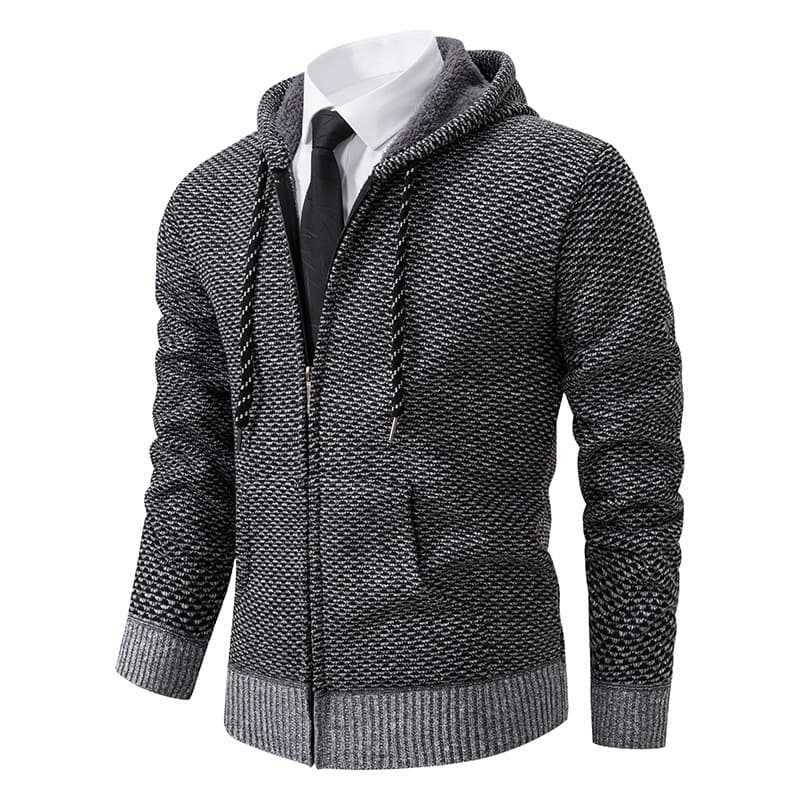 Knitted velvet sweater, cardigan, warm long-sleeve, hoody, oversize 1