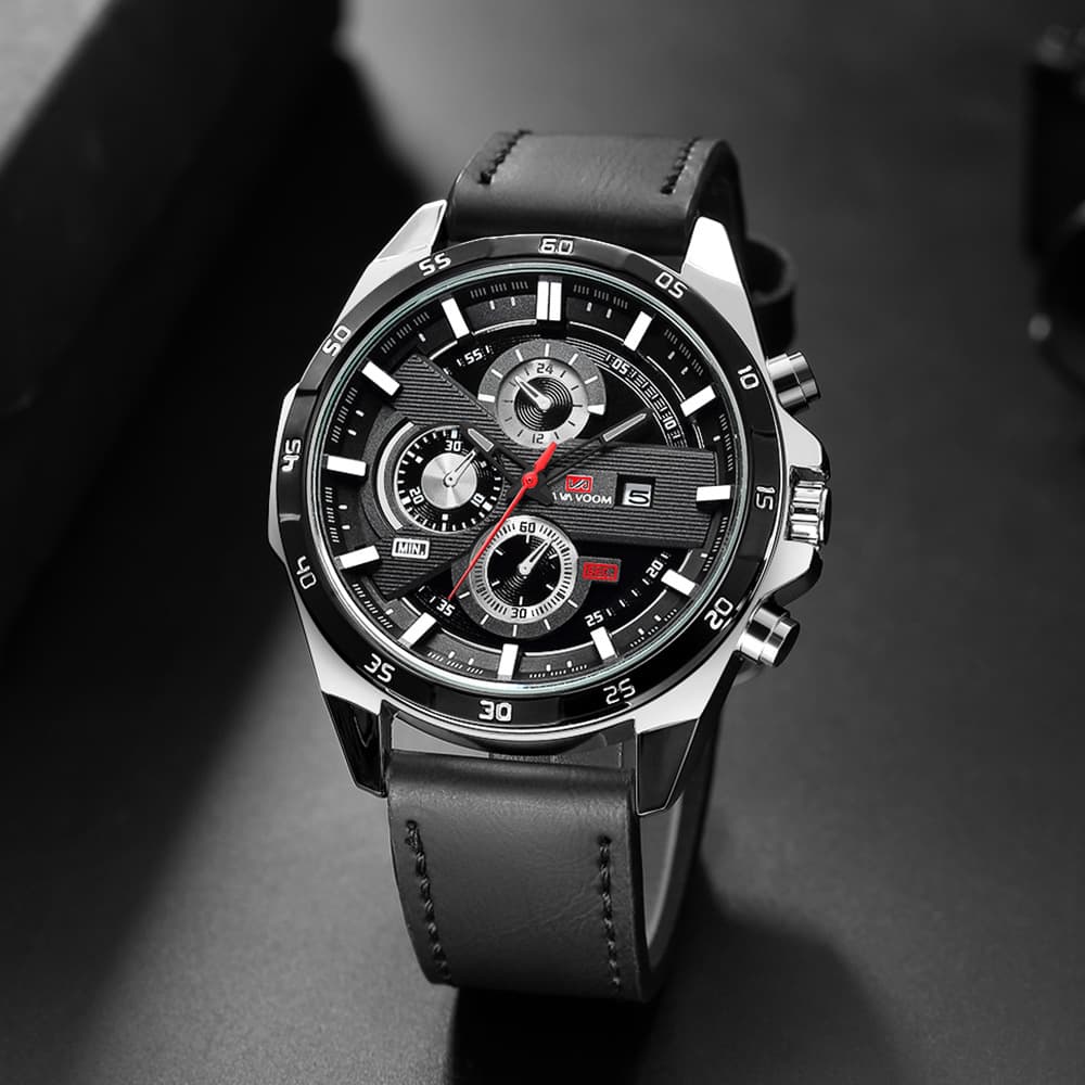 Fashionable waterproof travel sports watch for leisure for students, belt, quartz calendar 2