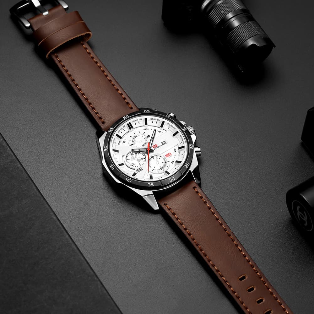 Fashionable waterproof travel sports watch for leisure for students, belt, quartz calendar 3