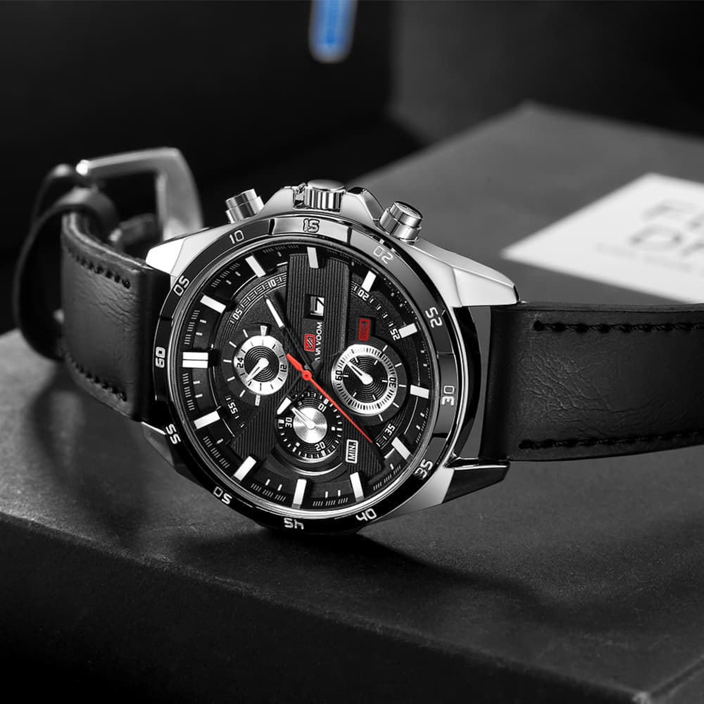 Fashionable waterproof travel sports watch for leisure for students, belt, quartz calendar 4