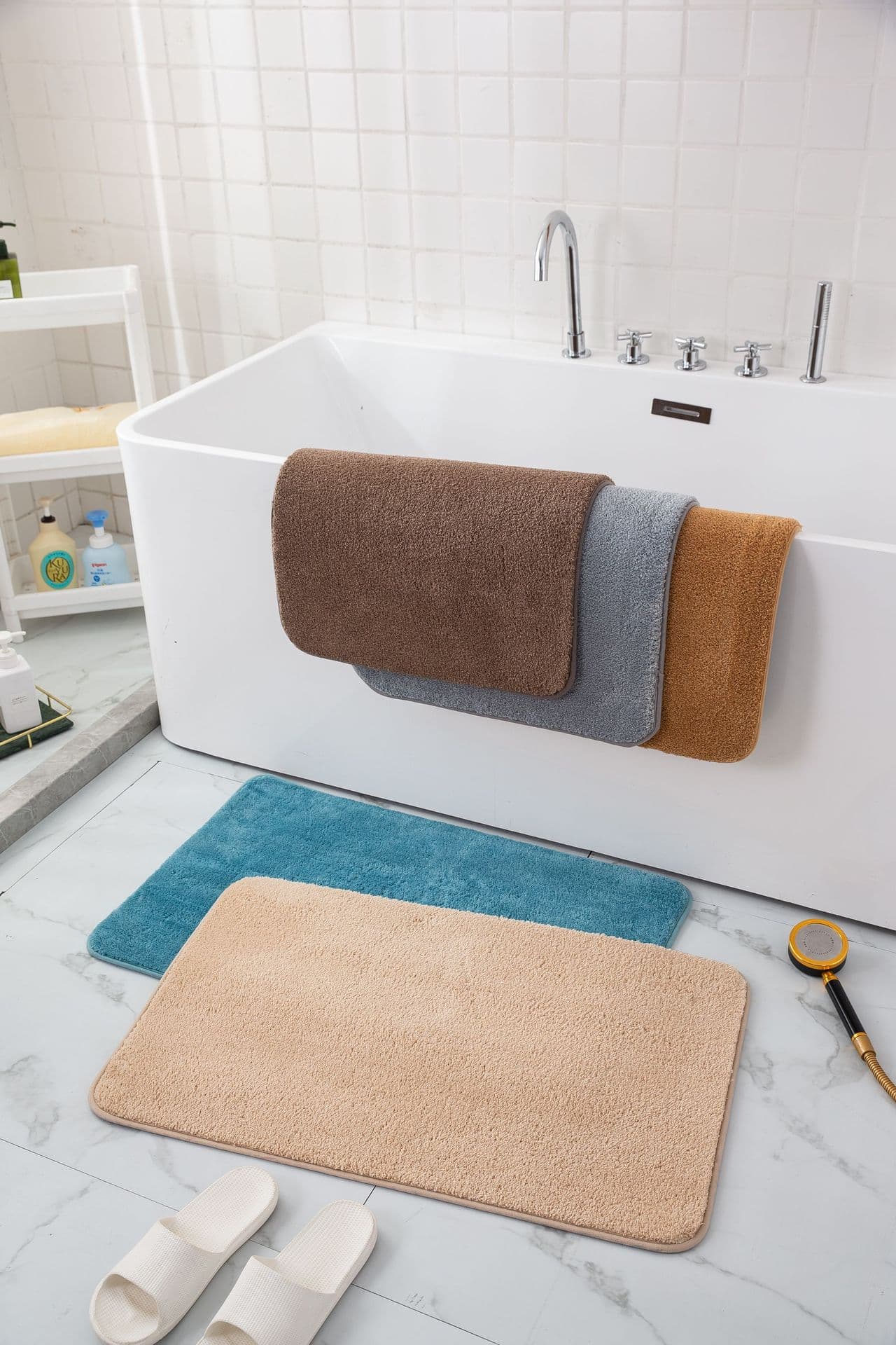 Carpet for home use for living room, simple and elegant design, increased thickness, water absorbent 3