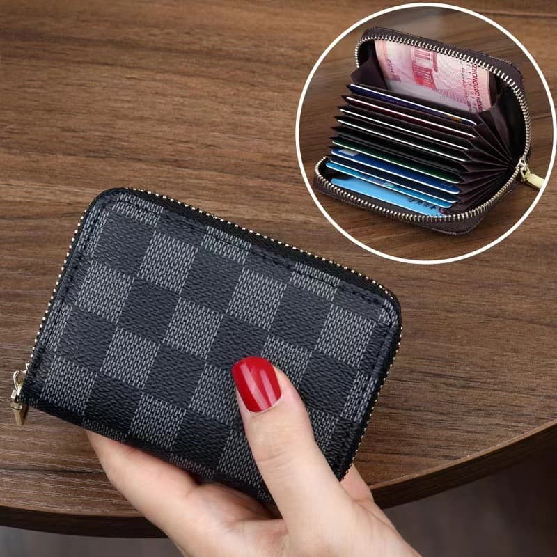 Card holder, capacious wallet, anti-magnetic small shoulder bag for driver's license 2