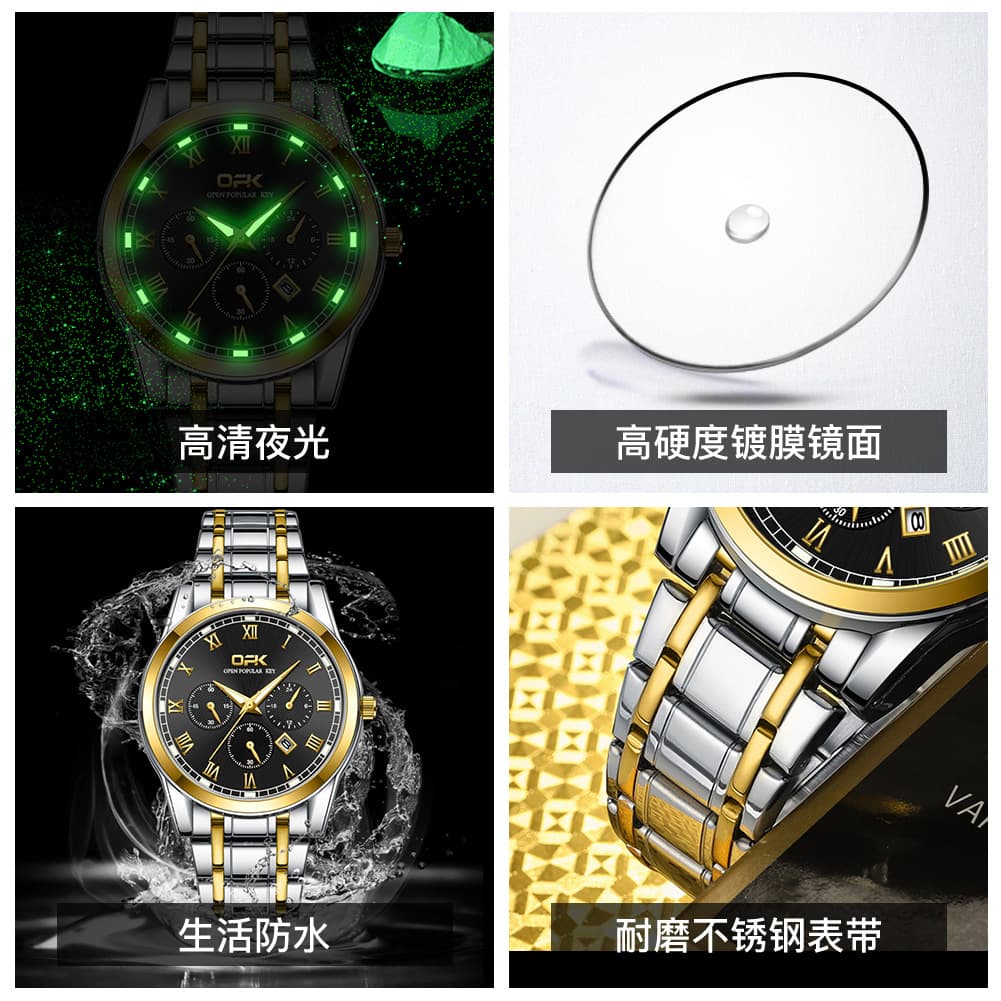 (Cross-border trading), men's quartz watches, swiss watch, men's watch, dropshipping available 4