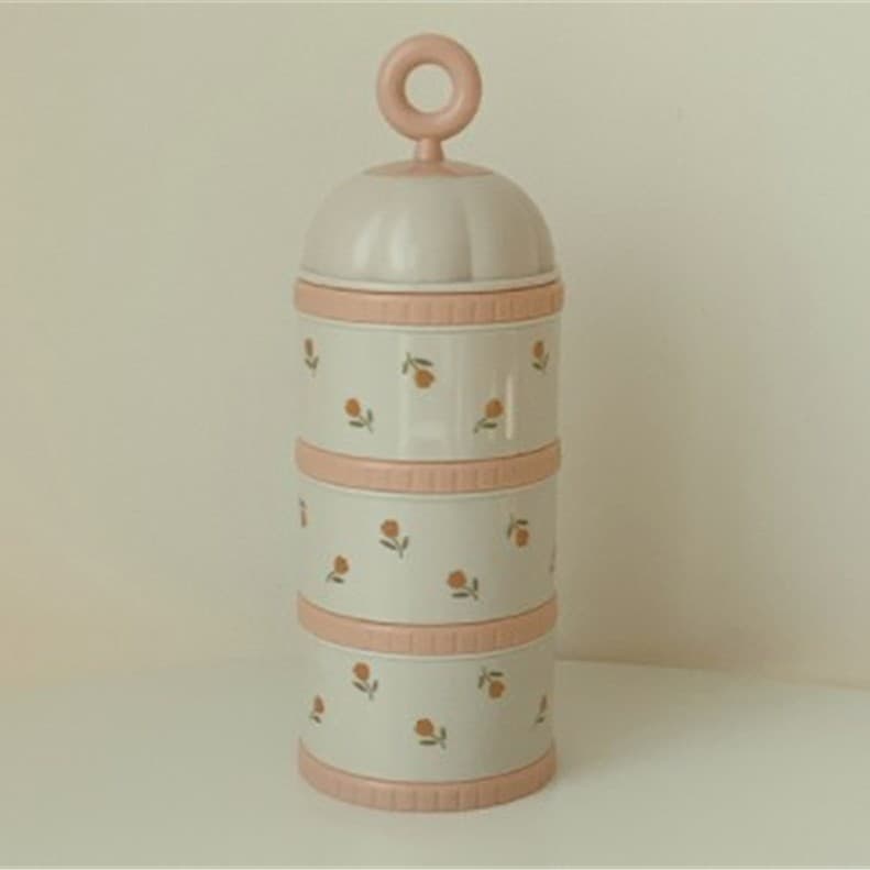 Банка для хранения for baby, handheld storage box, with little bears, western style 6