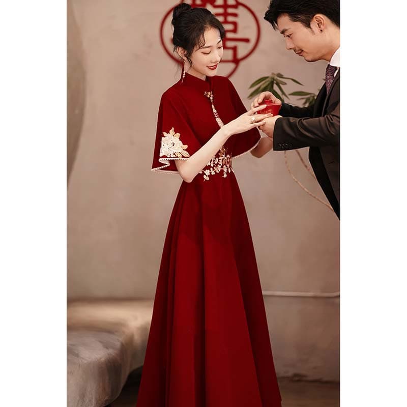 Cheongsam, summer evening dress, wedding dress, for teenagers 2