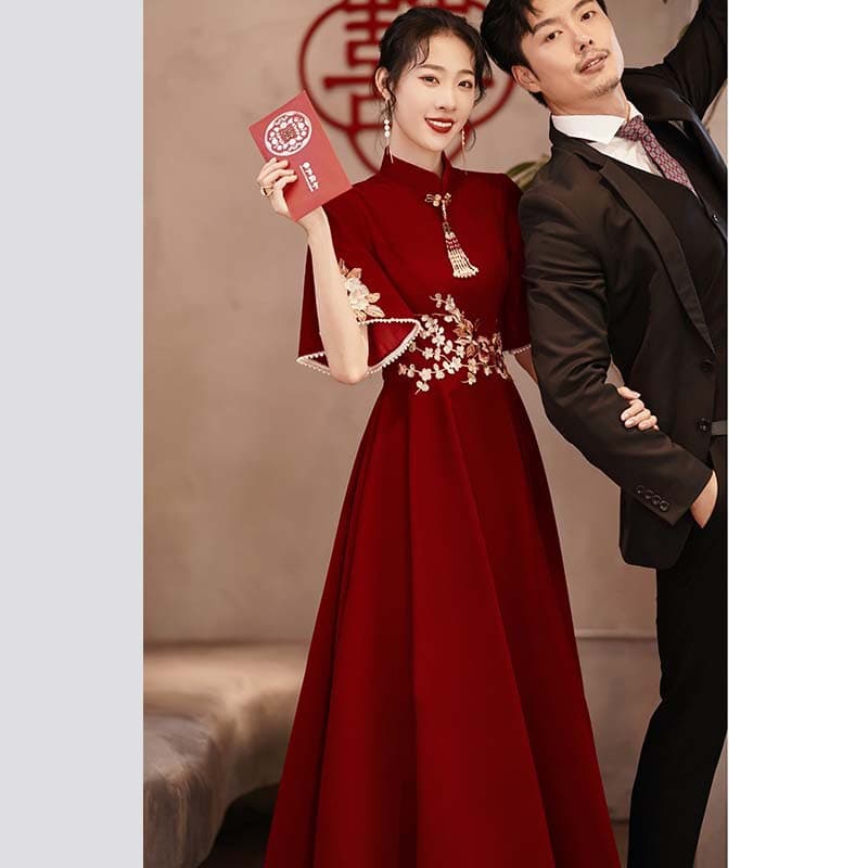 Cheongsam, summer evening dress, wedding dress, for teenagers 4
