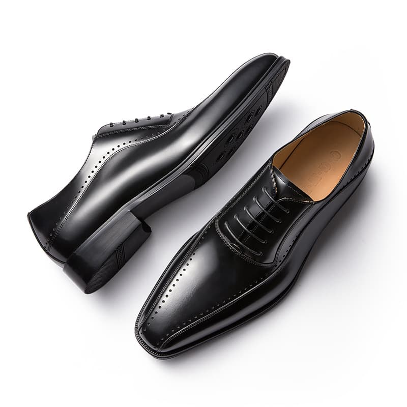 Leather shoes, European version, official men's shoes, get married, cowhide creation.Soft leather surface, work wear 2