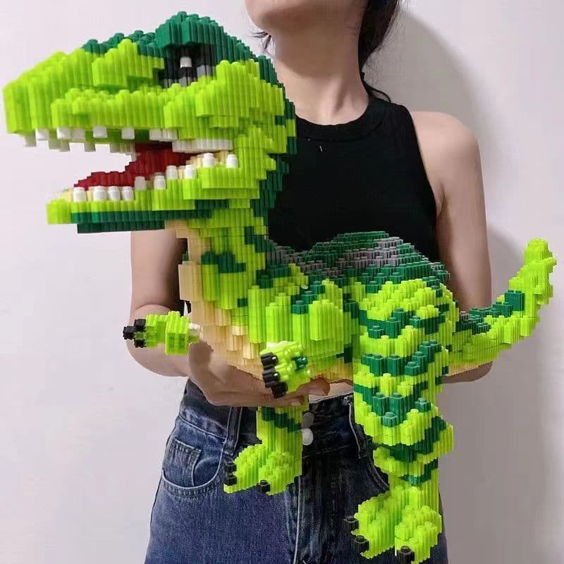 Constructor, toy, dinosaur, three dimensional brainteaser, small particles, in 3d format, Birthday gift 1