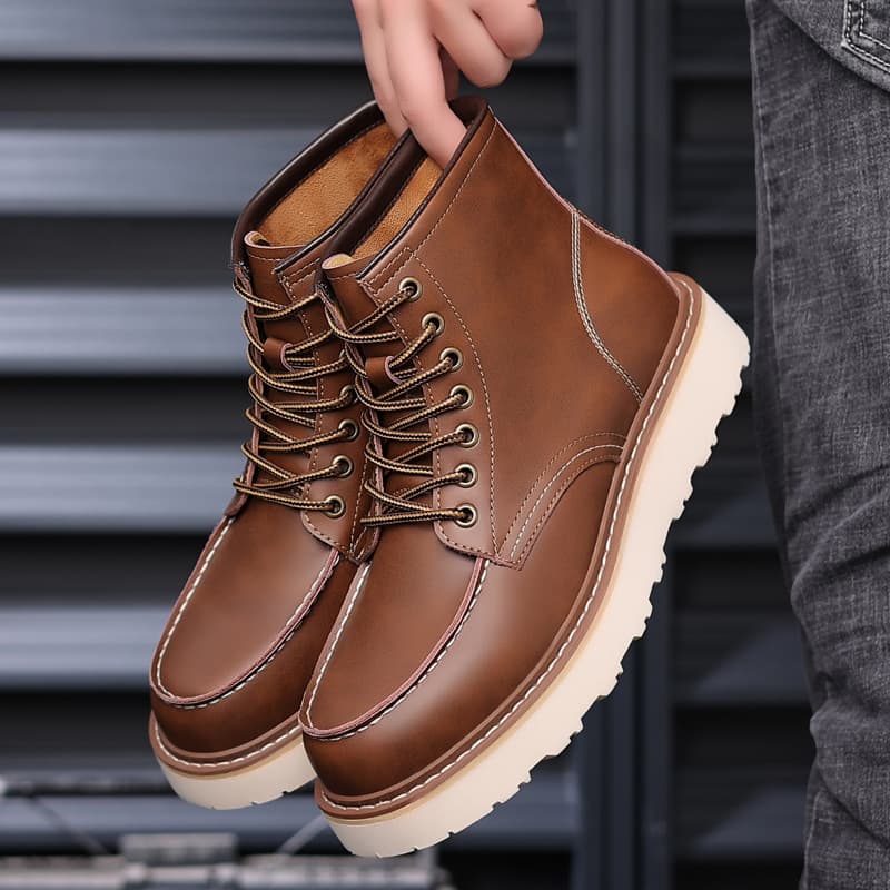Martens, winter retro boots, genuine leather 1