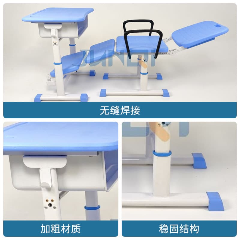 [Adjustable desk and chair for lunch break school furniture] 2