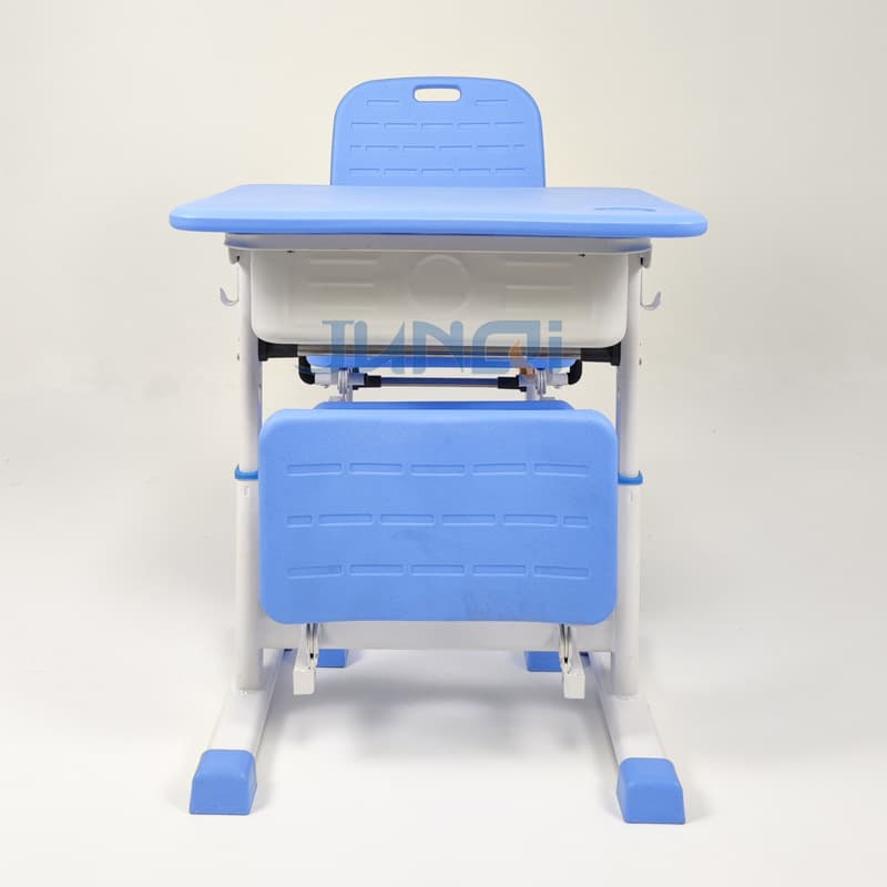 [Adjustable desk and chair for lunch break school furniture] 5