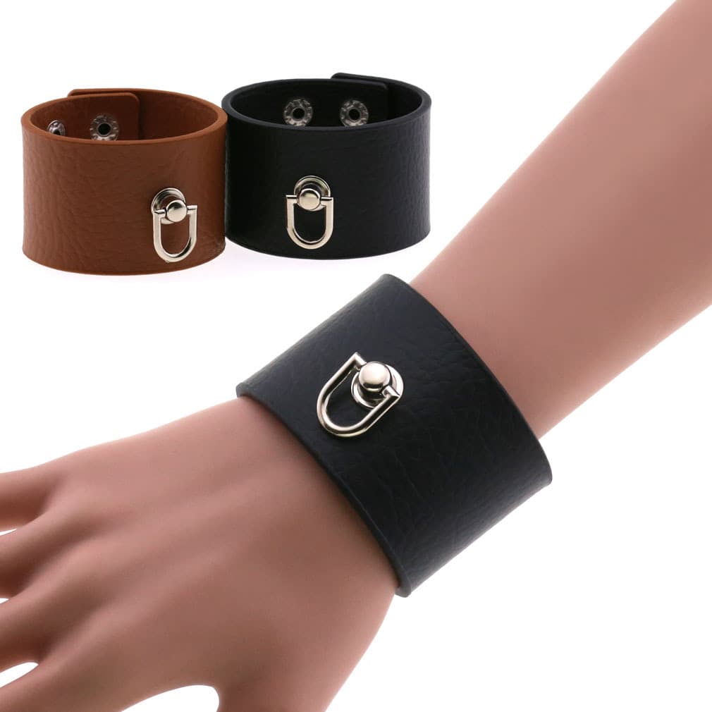 Trend polyurethane bracelet stainless steel, simple and elegant design, punk style