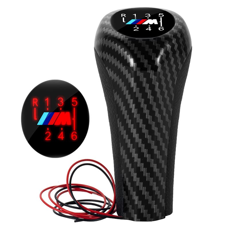 Cross -border is suitable for BMW BMW manual gear header modification shift shift handball red LED gear car accessories 2