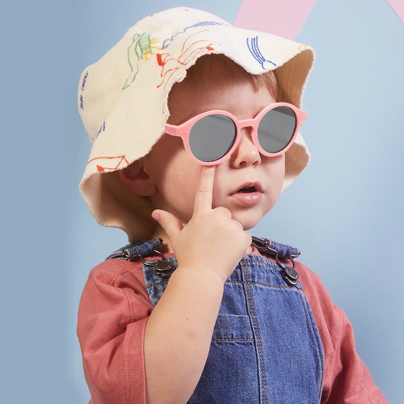 Silicone children's fashionable sunglasses, cute glasses, UV protection, 0-4 years 2