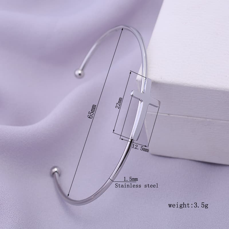 (Cross-border trading), (Wholesale), golden bracelet stainless steel, punk style, pink gold 3