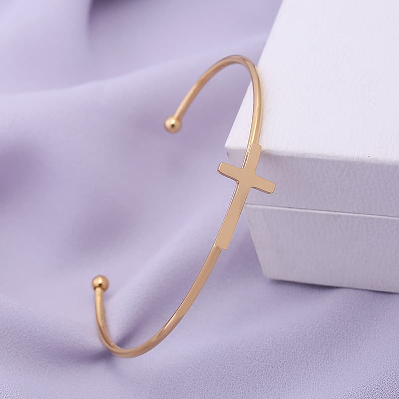 (Cross-border trading), (Wholesale), golden bracelet stainless steel, punk style, pink gold 1