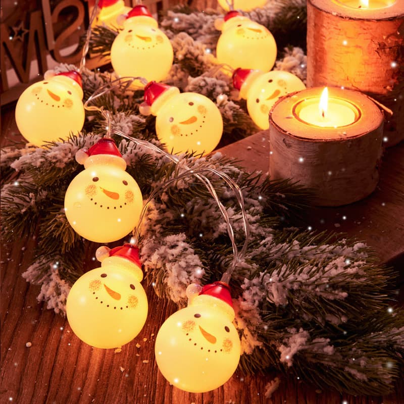 Santa Claus String Lantern Festival LED Lantern Lantern Christmas Tree Lantern Outdoor Decoration Battery Light Light Cross -border 4