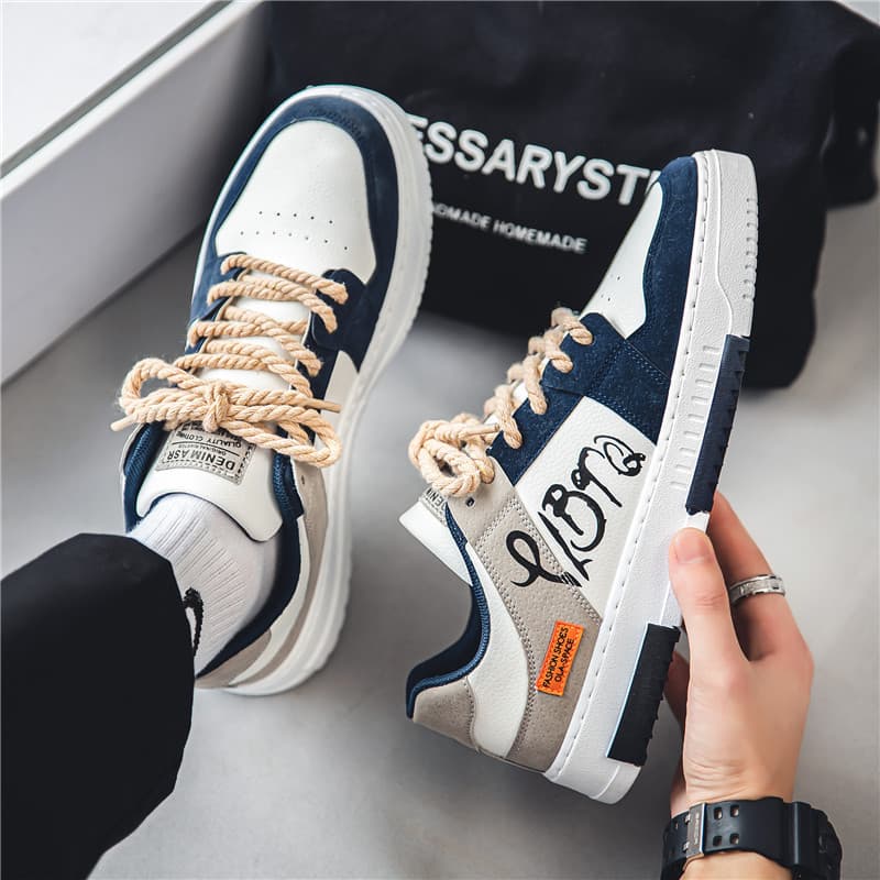 2026 spring Korean style men's shoes, men's versatile youth student sneakers, sports casual shoes, trendy shoes, comfortable low tops 3