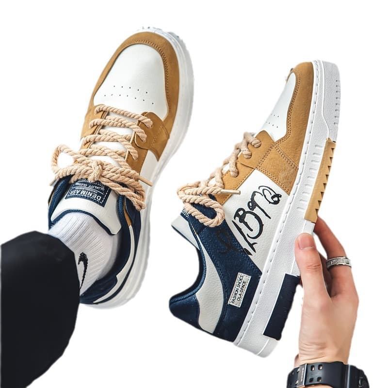 2026 spring Korean style men's shoes, men's versatile youth student sneakers, sports casual shoes, trendy shoes, comfortable low tops 5
