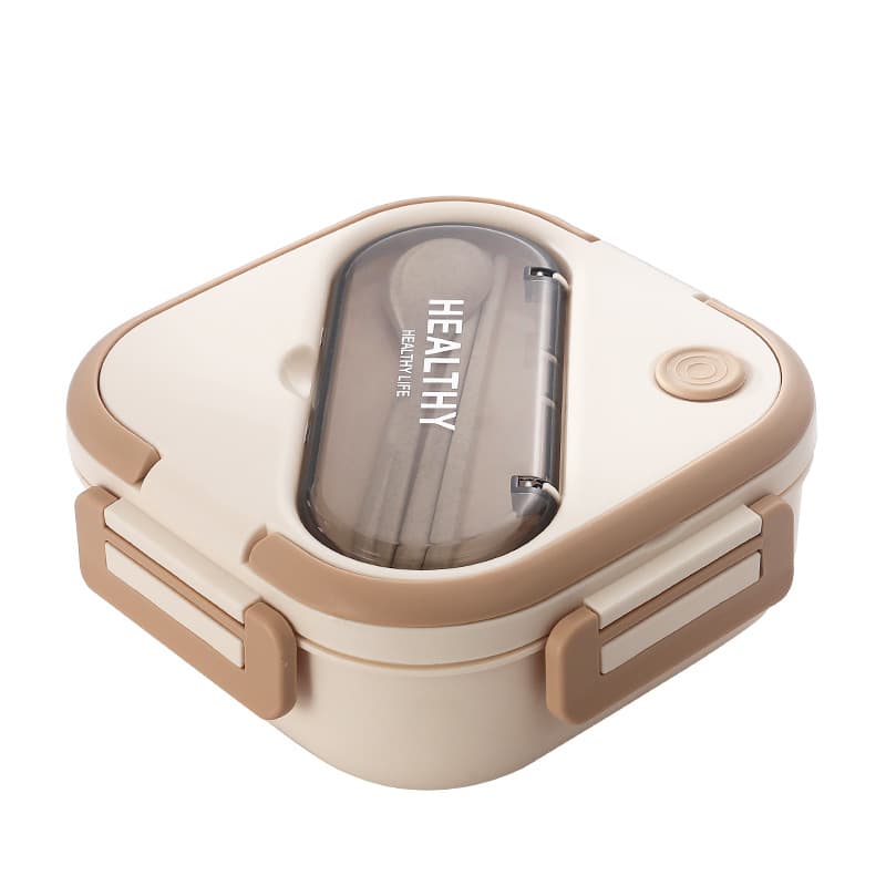 Lunch Box plastic rice box Japanese bento box new square -shaped square -hop -shaped student snack box lunch box 5