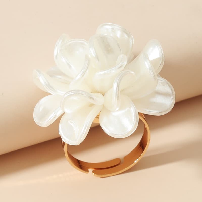 Fashionable elegant ring, mountain tea, European style, flowered, french style 2