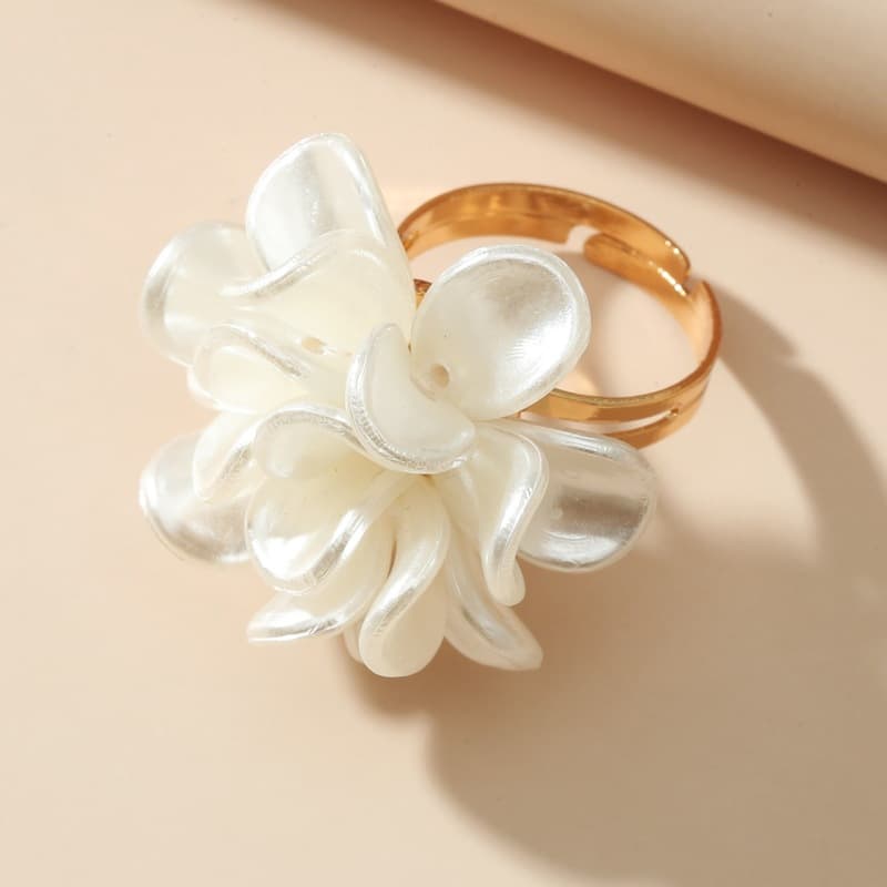 Fashionable elegant ring, mountain tea, European style, flowered, french style 3