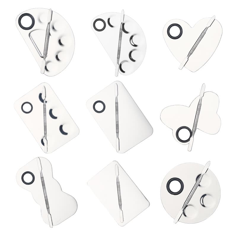 (Cross-border trading), palette stainless steel for manicure, set, foundation painting, cosmetic makeup primer 3