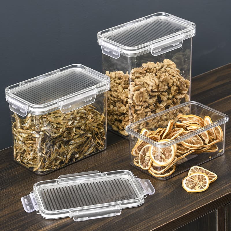 Mai Baolong Food -grade Plastic Transparent Fresh Box refrigerator refrigerator frozen grain miscellaneous grain storage tank 2