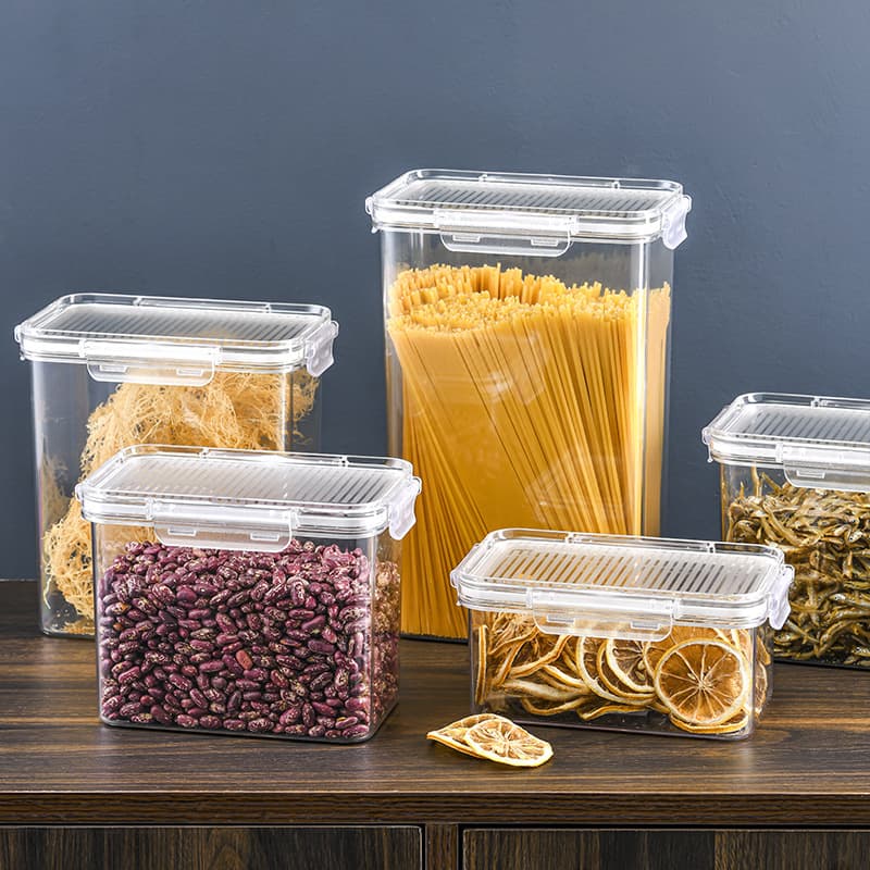 Mai Baolong Food -grade Plastic Transparent Fresh Box refrigerator refrigerator frozen grain miscellaneous grain storage tank 1
