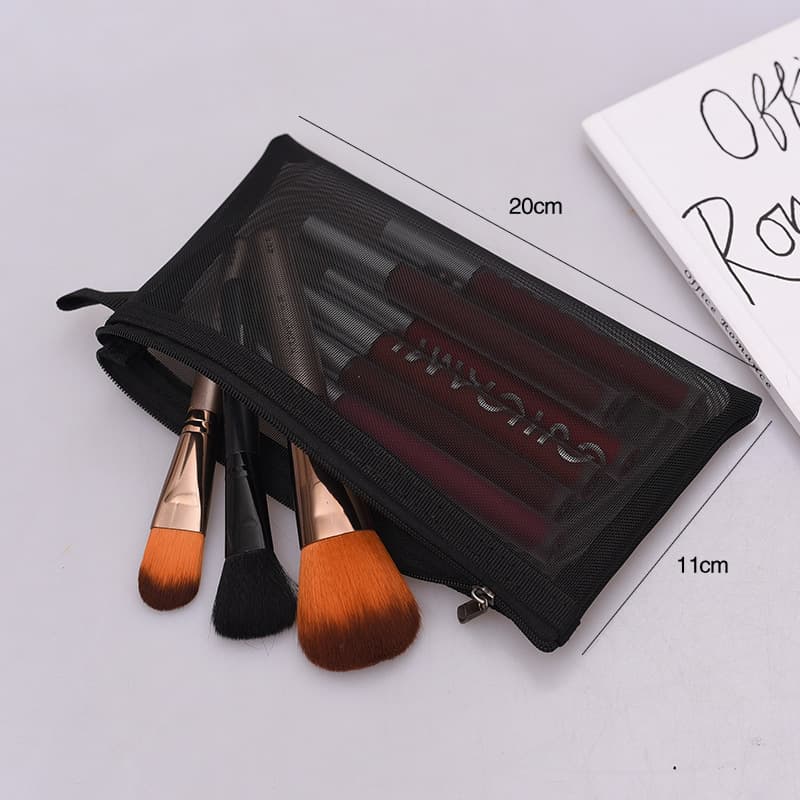 Handheld brush for traveling, organizer bag, cosmetic storage bag, lipstick, soft heel, eyebrow pencil, small small bag 3