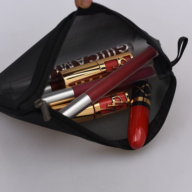 Handheld brush for traveling, organizer bag, cosmetic storage bag, lipstick, soft heel, eyebrow pencil, small small bag 4