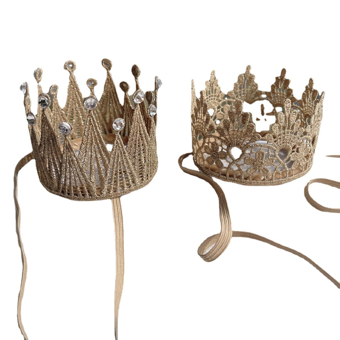 Children's cute lace headband, golden hair accessory, Birthday gift, princess style 5