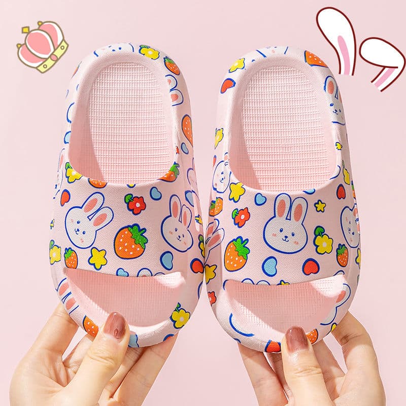 Children's cute home non-slip women's slippers, princess style, family style