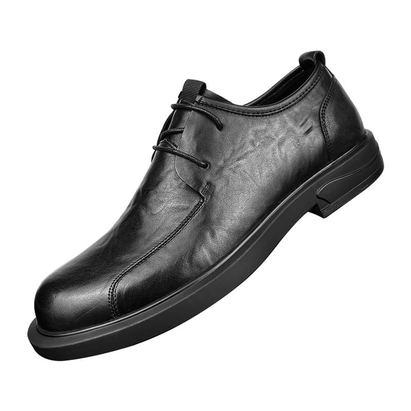 Leather classic suit jacket, demi-season universal wedding shoes, cowhide 5