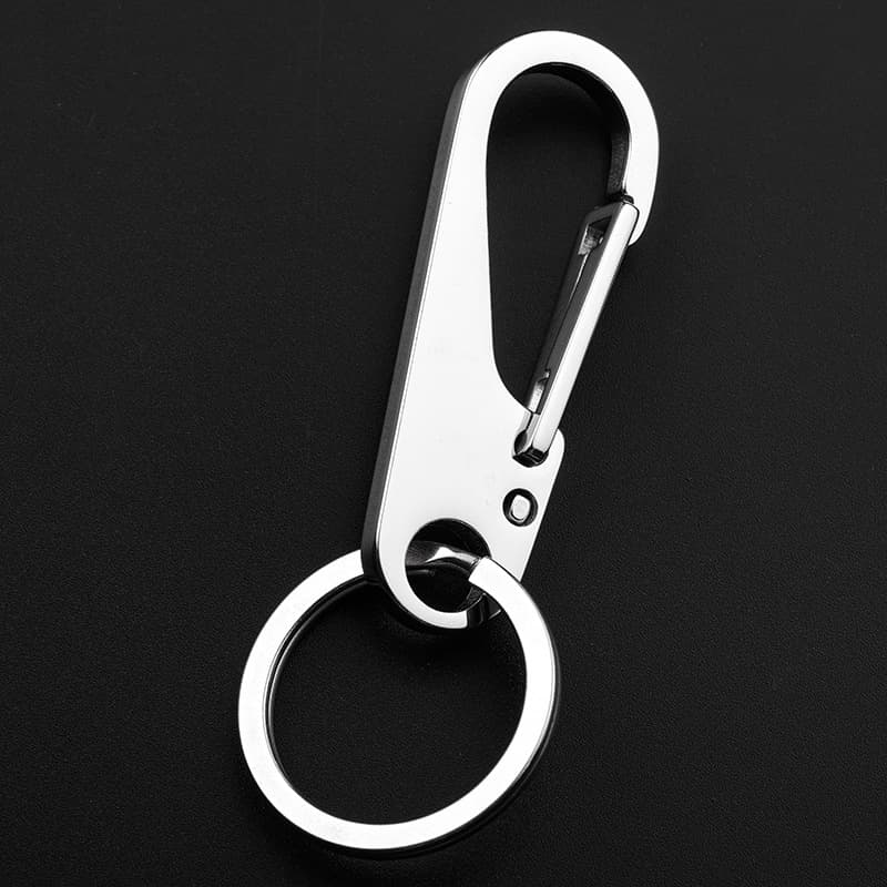 Metal keychain stainless steel, high-end car keys, simple and elegant design 4