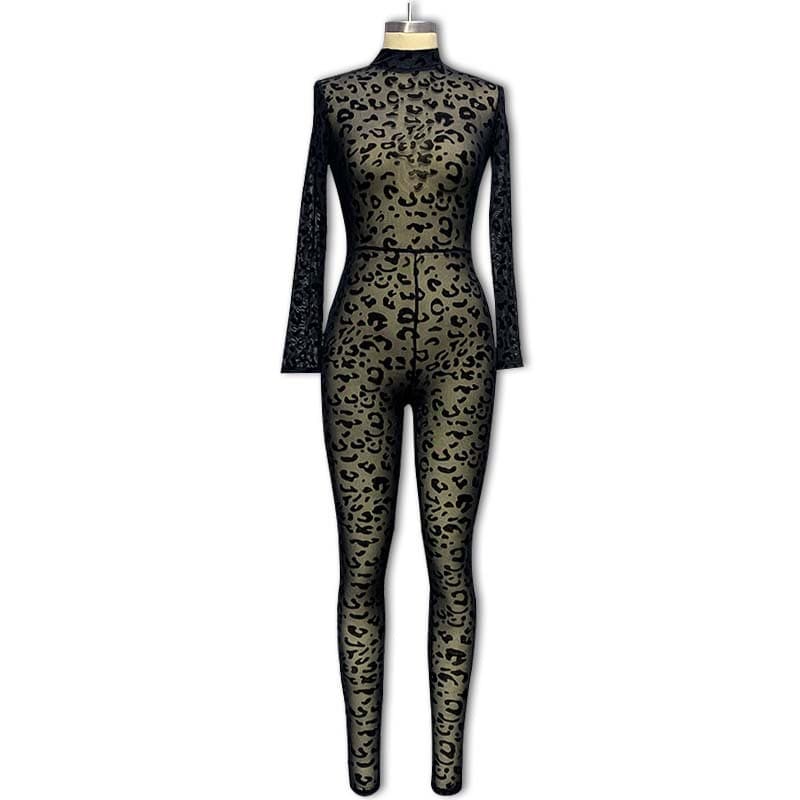 (Cross-border trading), overall, fitted sexy long-sleeve, velvet bodysuit, city style, European style 5