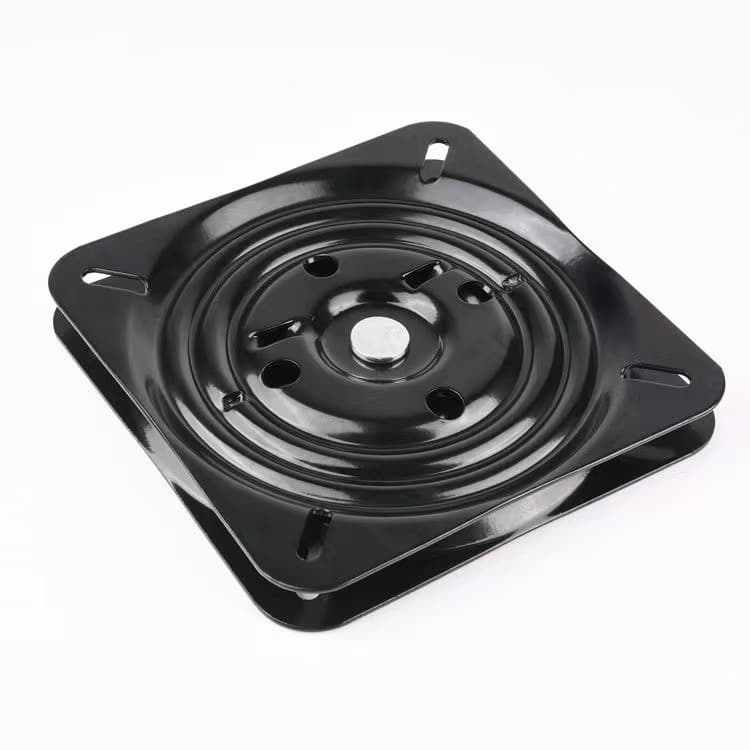 Square solid turntable bar chair rotating bottom 180 degree automatic return swivel chair tray dining chair chassis silent rebound